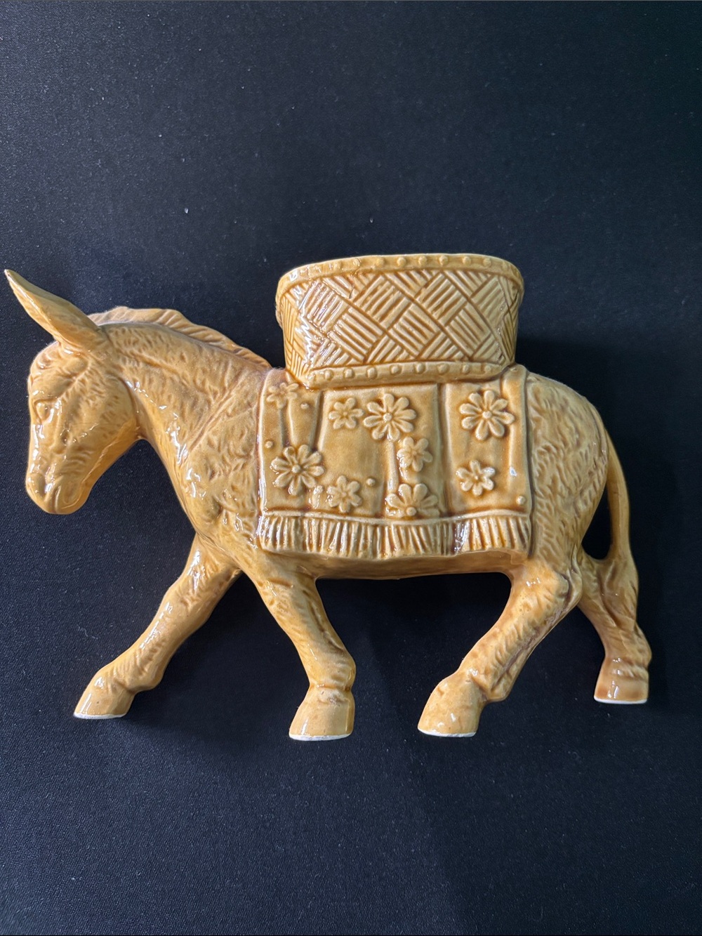 Vintage Ceramic Donkey vase